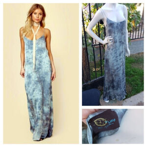 PLANET BLUE Kate Maxi Slip Dress